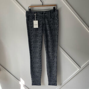 Mother The Looker Wool Blend Skinny Cropped Pants - 27
